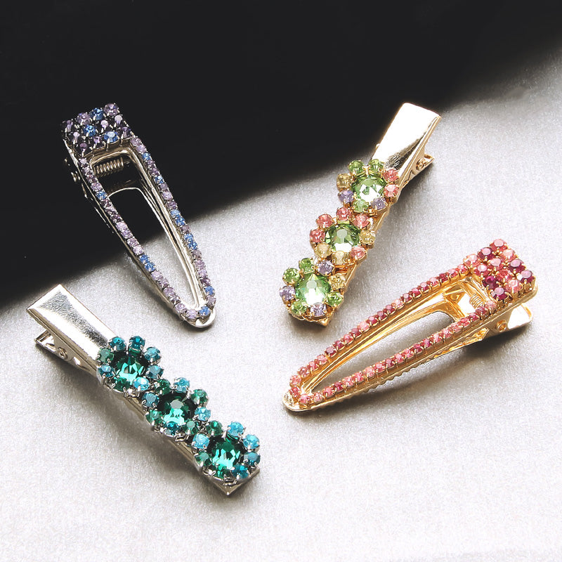 レシピNo.KR0914 連爪チェーンのマルチカラーヘアクリップ2種 – 貴和