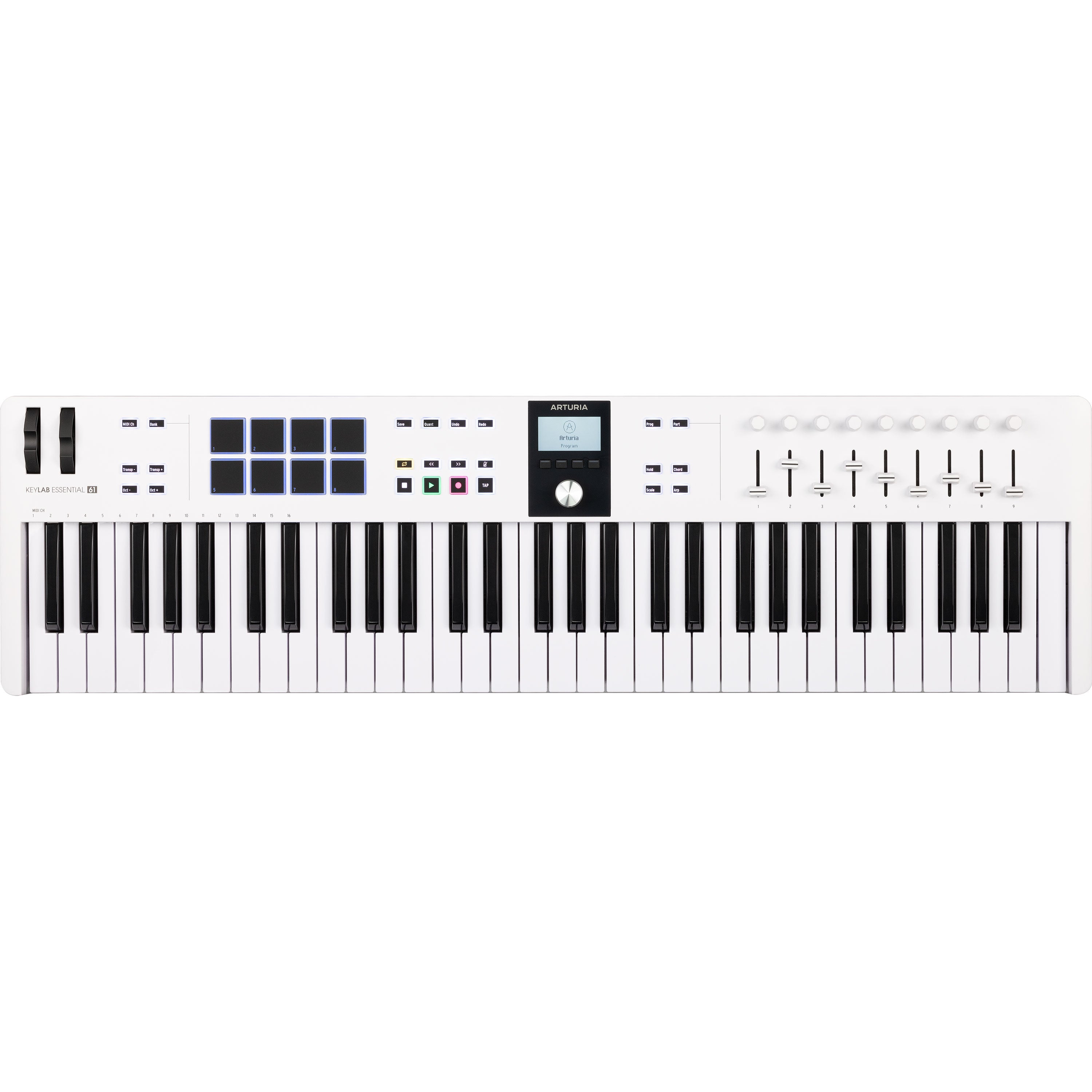Arturia KeyLab Essential 61 Mk3 Keyboard Controller - White