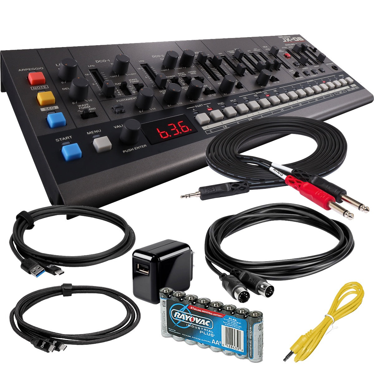 Roland Boutique JX-08 Synthesizer Module POWER & CABLE KIT – Kraft
