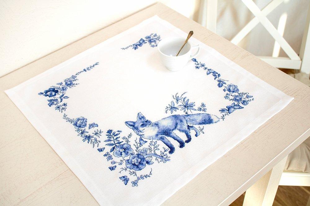 Table Topper - Cross Stitch Kit Table Cloth, FM023 – Luca-S