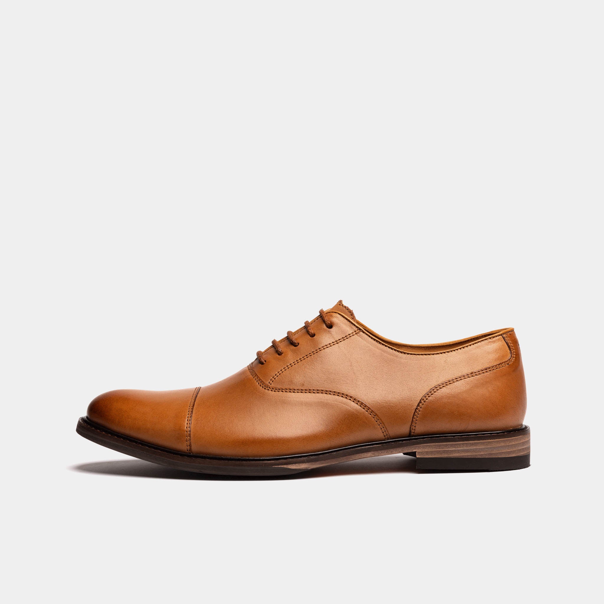 Men's - Tan - Brown - Leather - Oxford Shoes – LANX