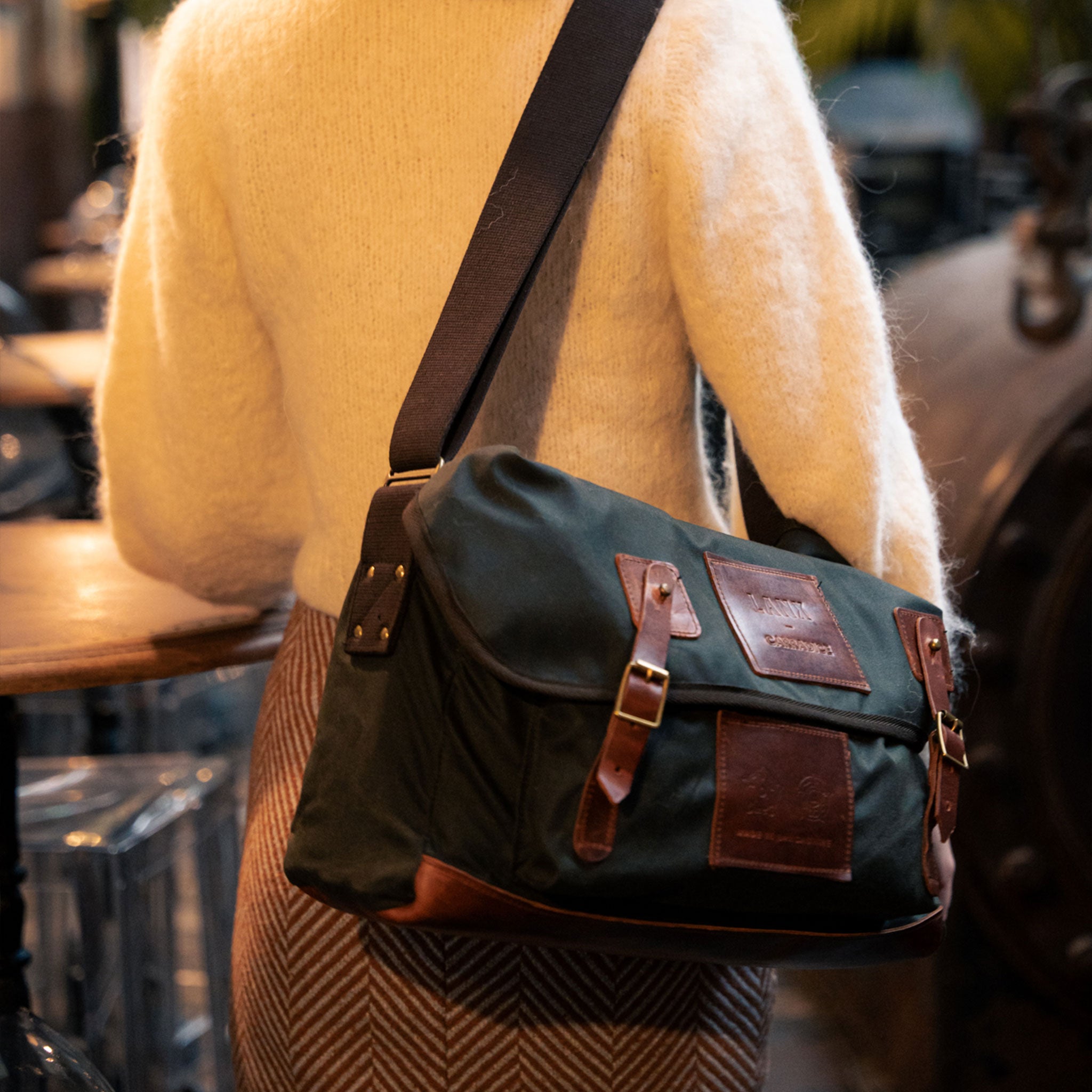 Wyresdale Khaki - Leather Bag - Made in England – LANX