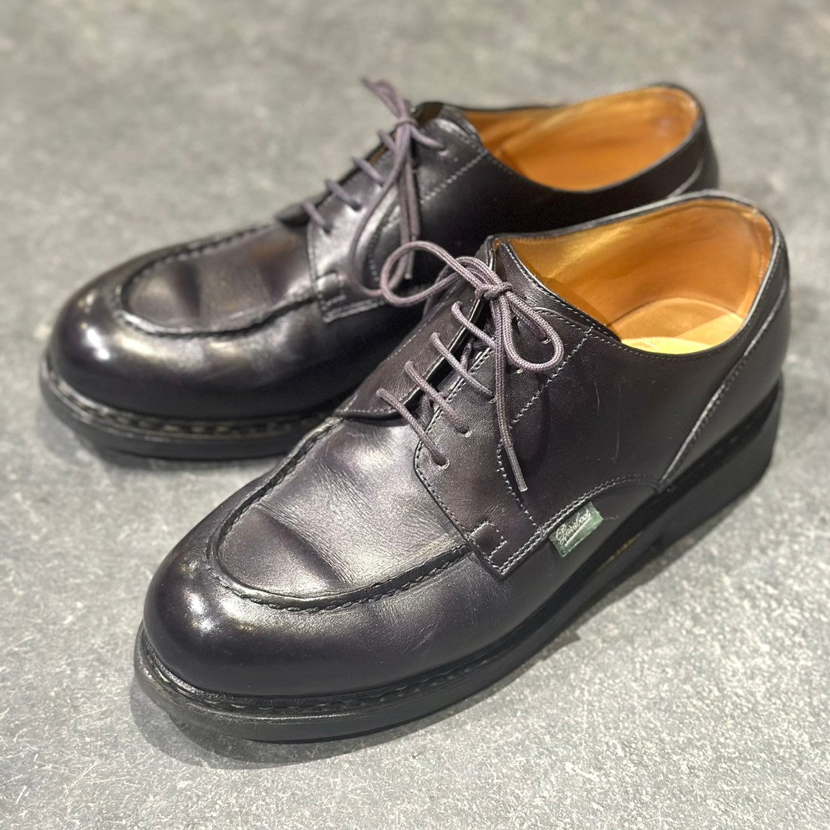 Paraboot】パラブーツ シャンボード Uチップ カーフ ブラック メンズ