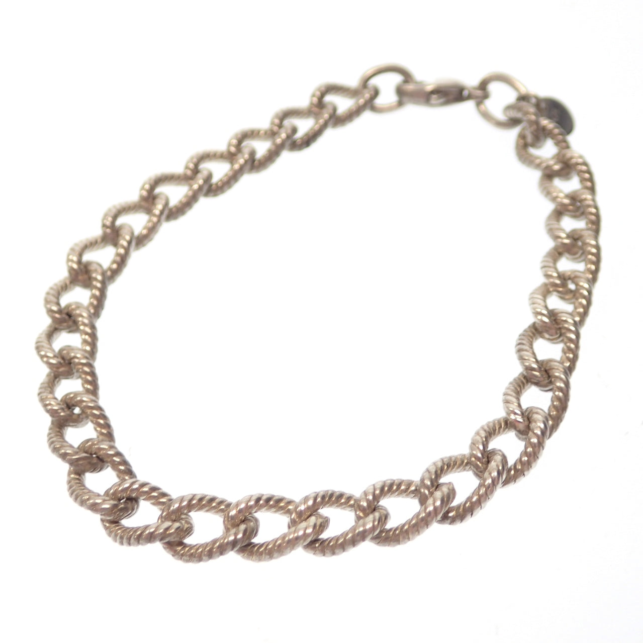 Tiffany&Co.】ティファニー シルバーブレスレット ロープチェーン