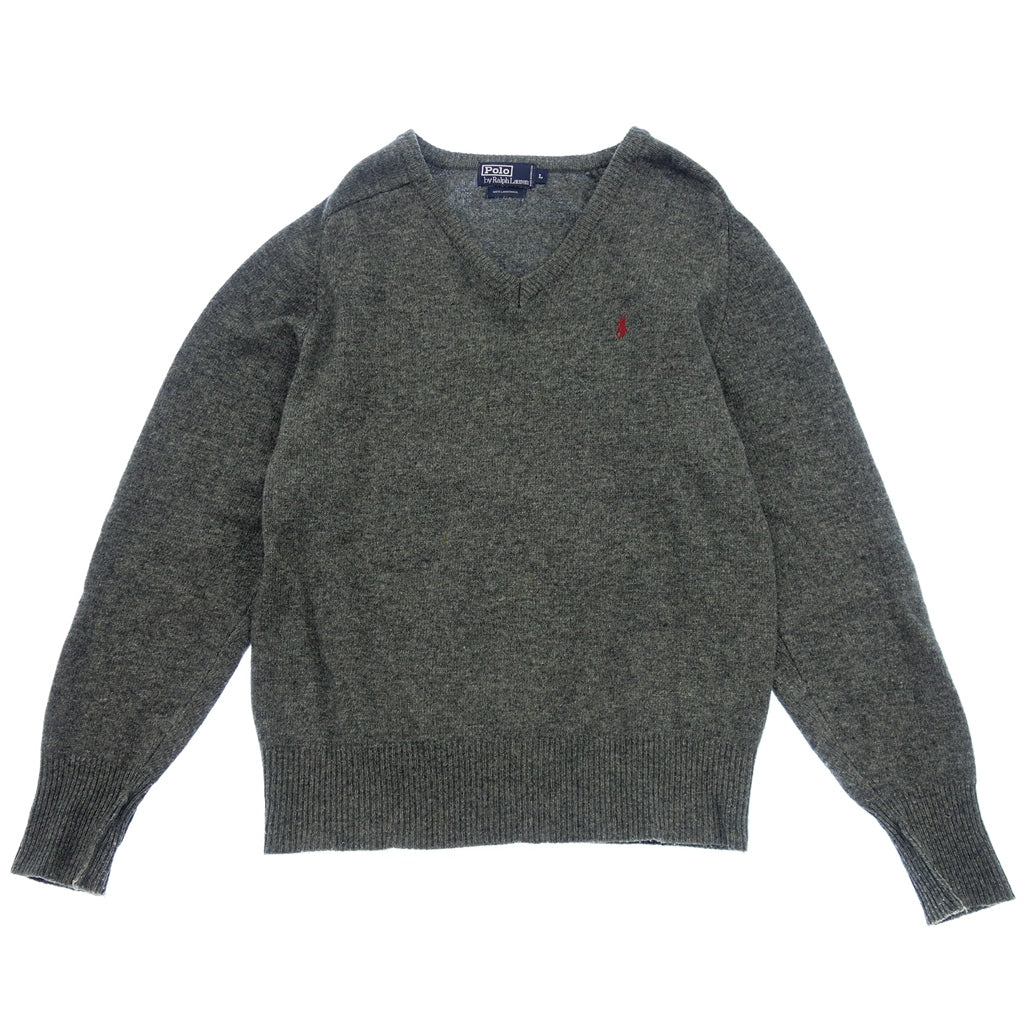 POLO RALPHLAUREN】ポロラルフローレン 90年代 Vネックウール