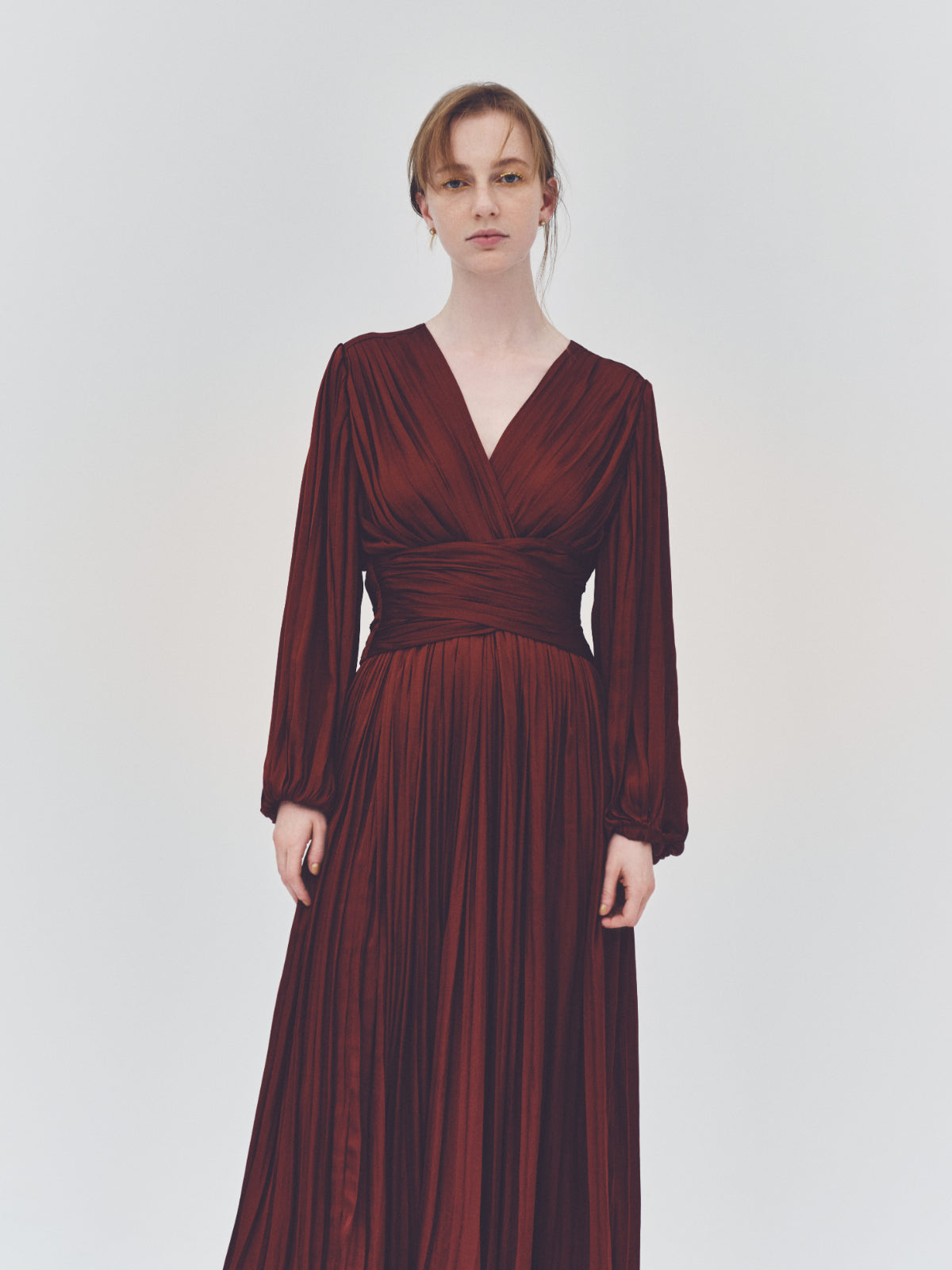 再入荷】Flare pleats Dress – L'AUBE BLANC
