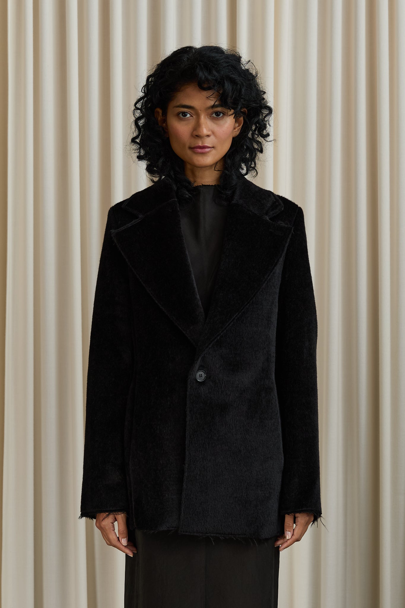 No. 173 Suri Alpaca Wool Two Button Jacket – L'ENSEMBLE
