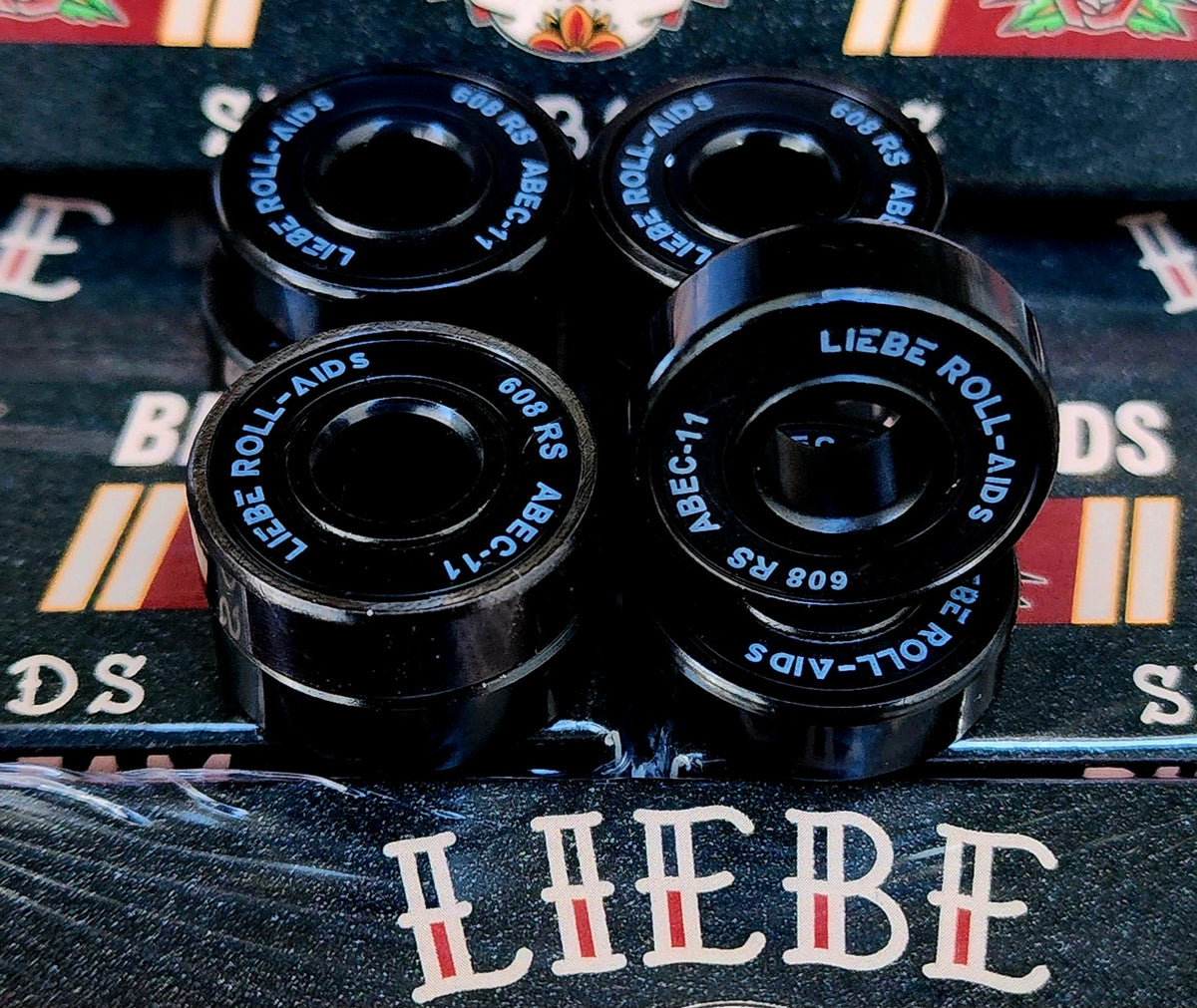 Liebe Roll-Aids Bearings | ABEC 11 Skateboard Bearings for Speed