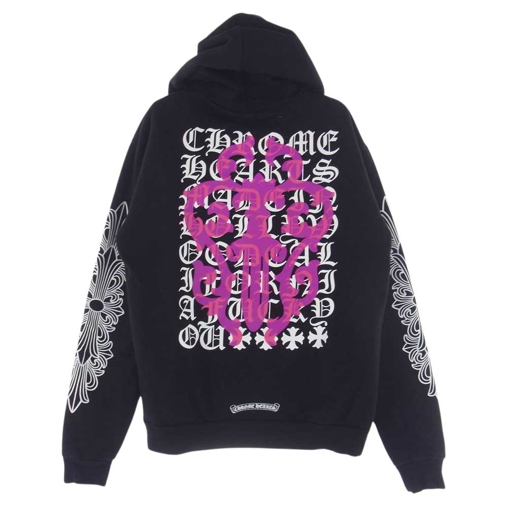 CHROME HEARTS クロムハーツ（原本無） Dagger EyeChart ZIP Hoodie