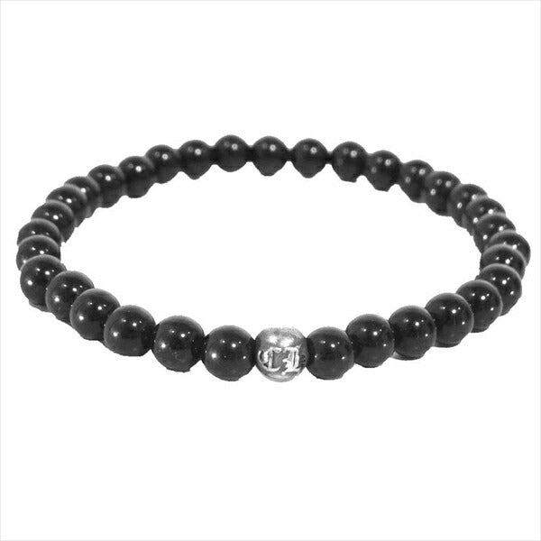 CHROME HEARTS クロムハーツ（原本無） 6mm BEAD ブレス ゴム ストーン