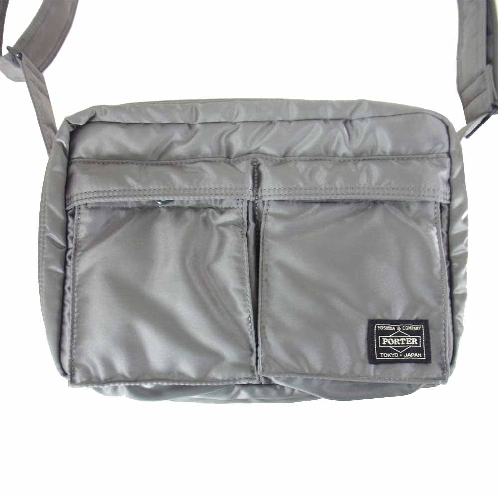 PORTER ポーター TANKER タンカー ショルダー バッグ グレー系【極上美