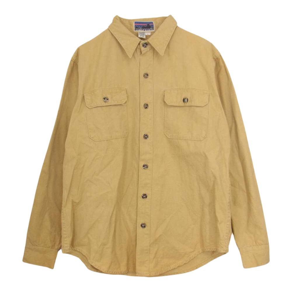 patagonia パタゴニア 70s 初期 白タグ キャンバス シャツ ブラウン系