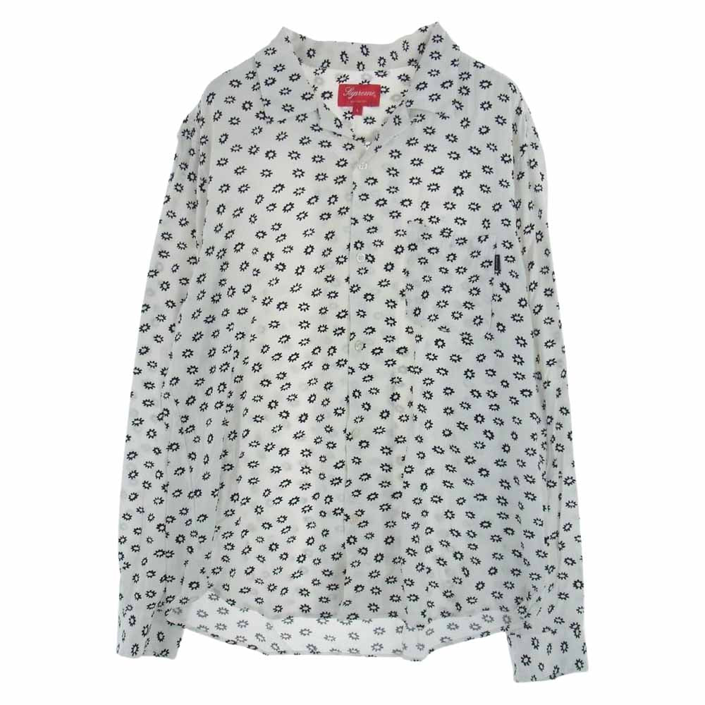 Supreme シュプリーム 18SS Flower Rayon L/S Shirt 花柄 レーヨン