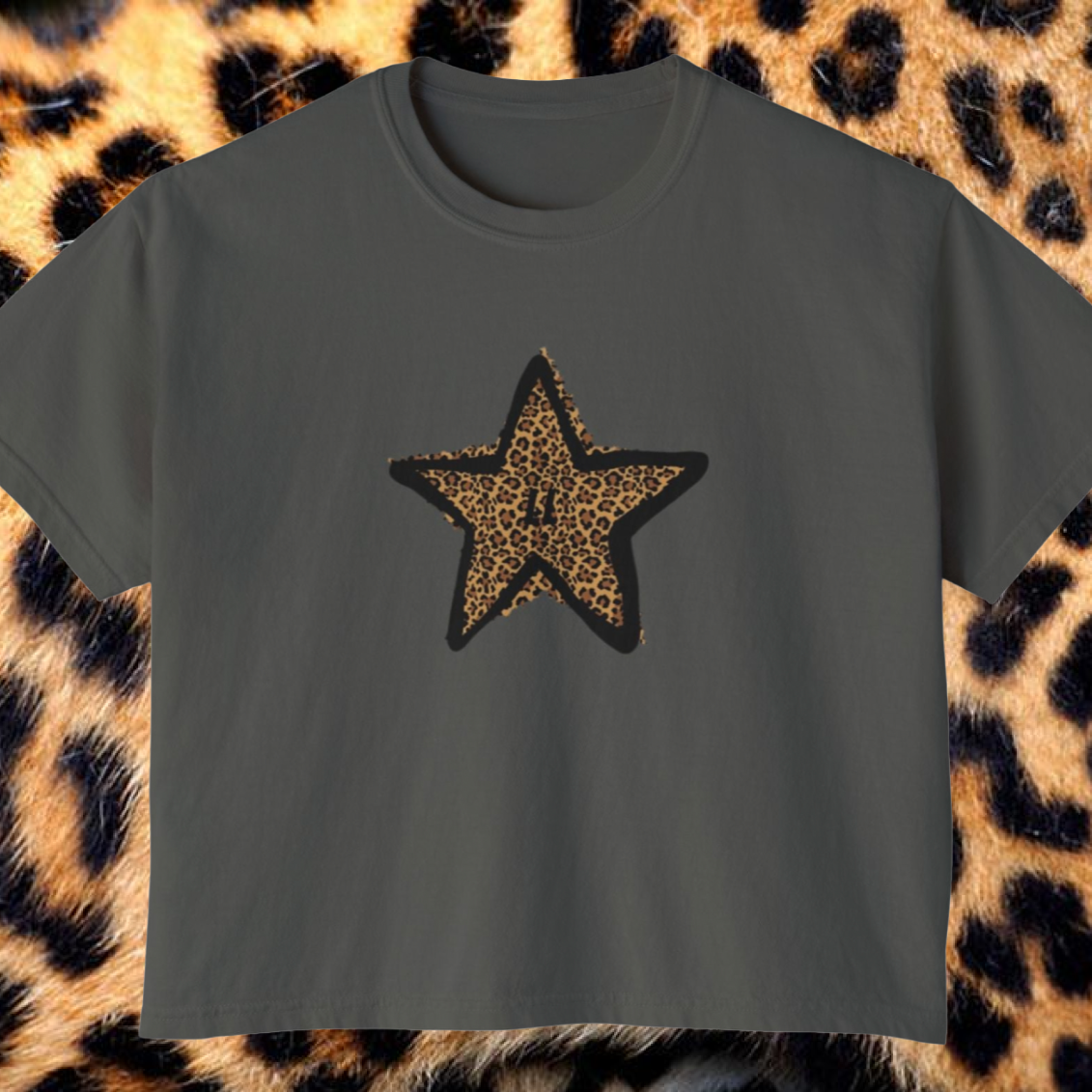 Star Leopard Baby Tee – LineLeap Merch