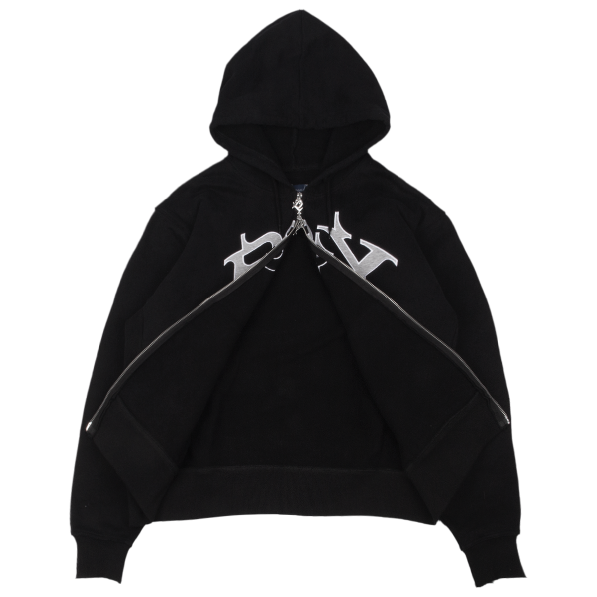 P&Y ZIP HOODIE BLACK – PUNKANDYO