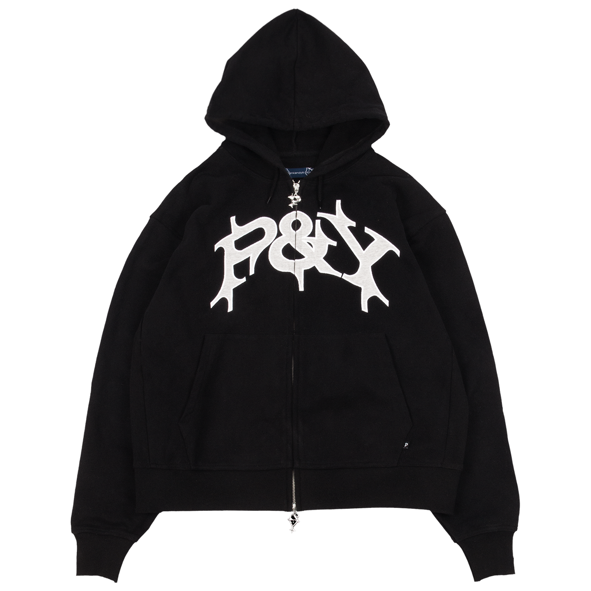 P&Y ZIP HOODIE BLACK – PUNKANDYO