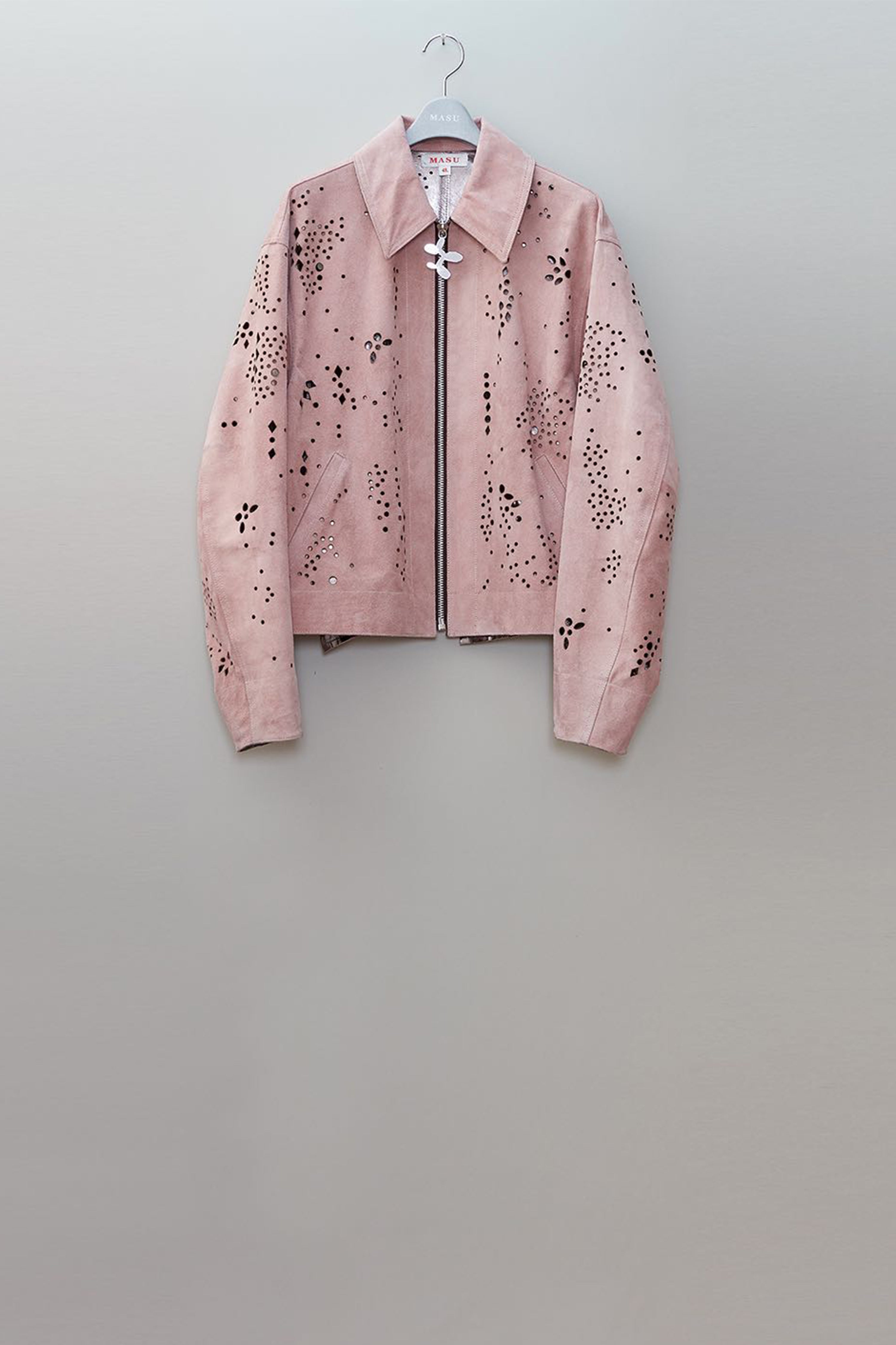 MASU(エムエーエスユー)のGALAXY-CUT LEATHER JACKET SALMONの通販