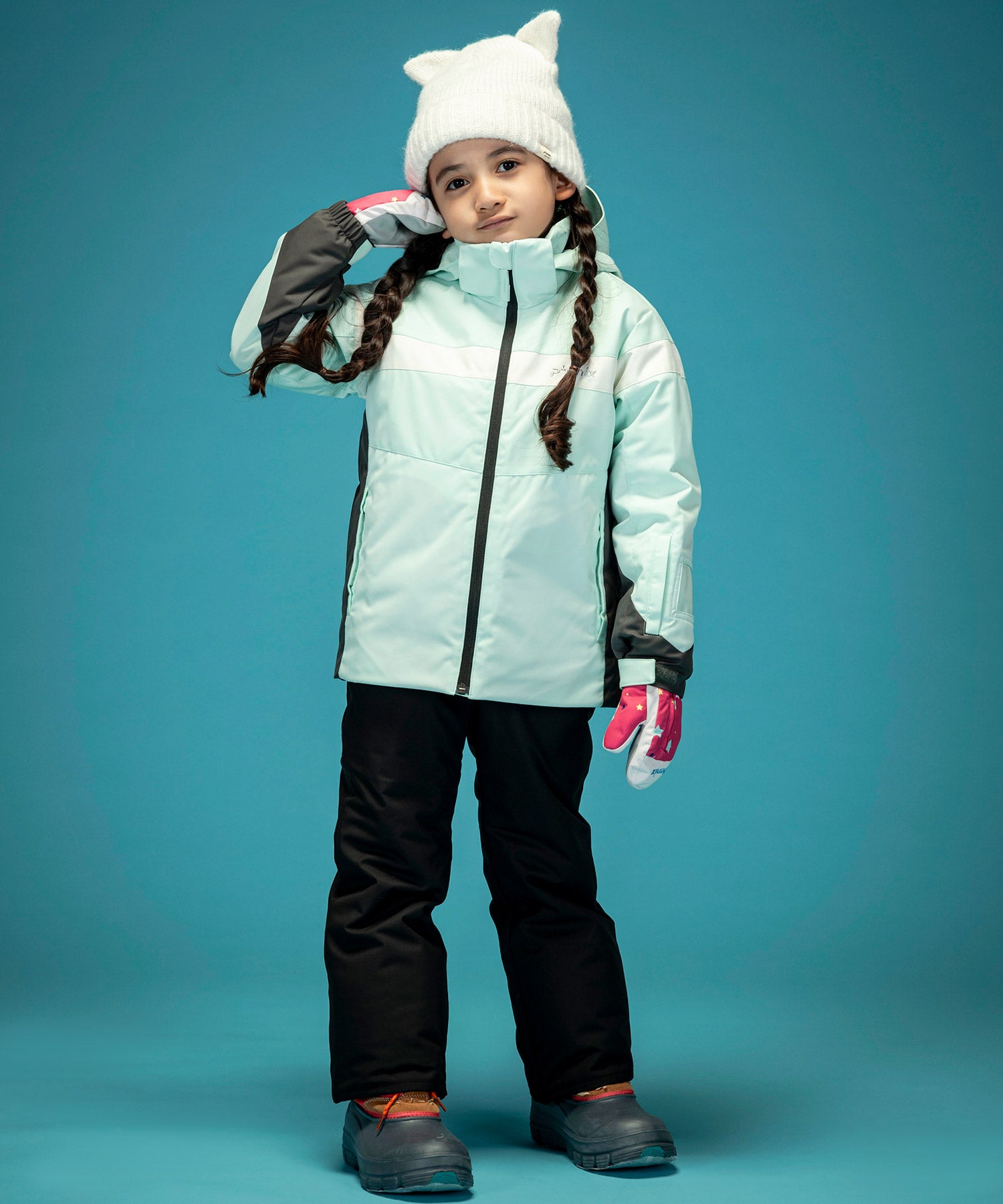 KIDS/JUNIOR】Curve Line Sleeves Junior Two-piece カーブライン