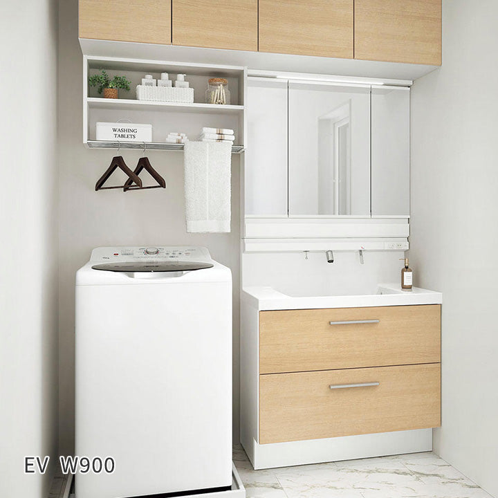 EV 500タイプ W900 フルスライドタイプ・3面鏡・LED照明（全収納