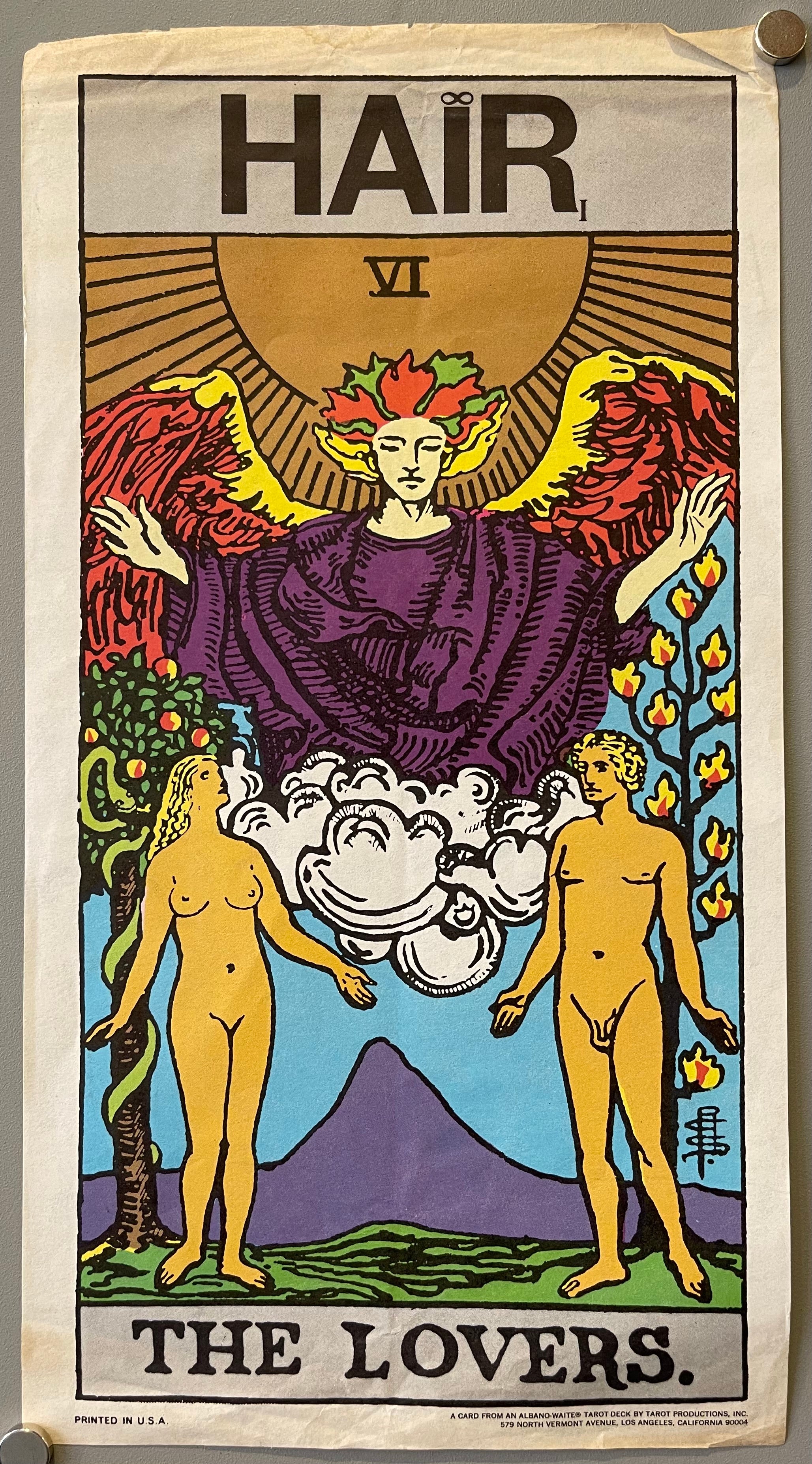 Albano-Waite Tarot 'The Lovers' Card – Poster Museum