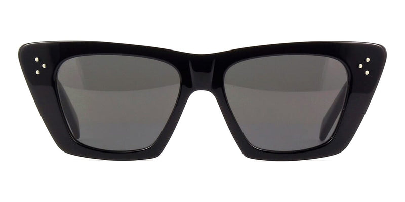 CELINE CL40187I 01A Black Cat Eye Sunglasses With Grey Lenses - US