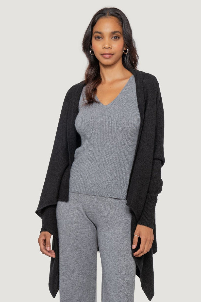 Cozy Cashmere Waterfall Cardigan | Easy Fit & Organic – Quinn