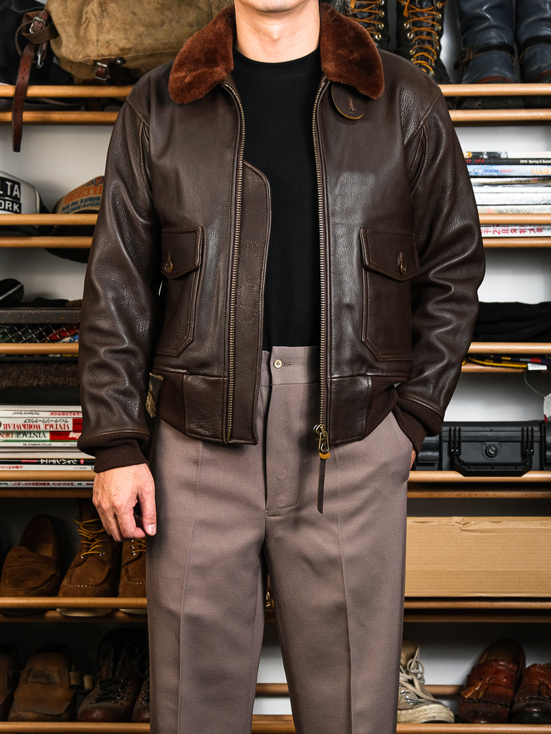 △ヴィンテージ復刻 ゴートレザー G-1ジャケット▽S～3XL – quietman