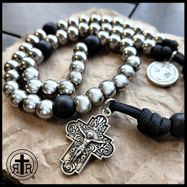 Bold St. Benedict Paracord Rosary - Authentic - Handmade