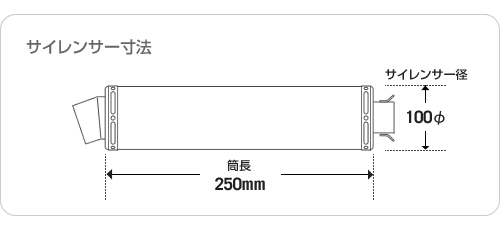 FTR223 | 100φ 砲弾マフラー | Type-2 | マフラーパーツのリアライズ
