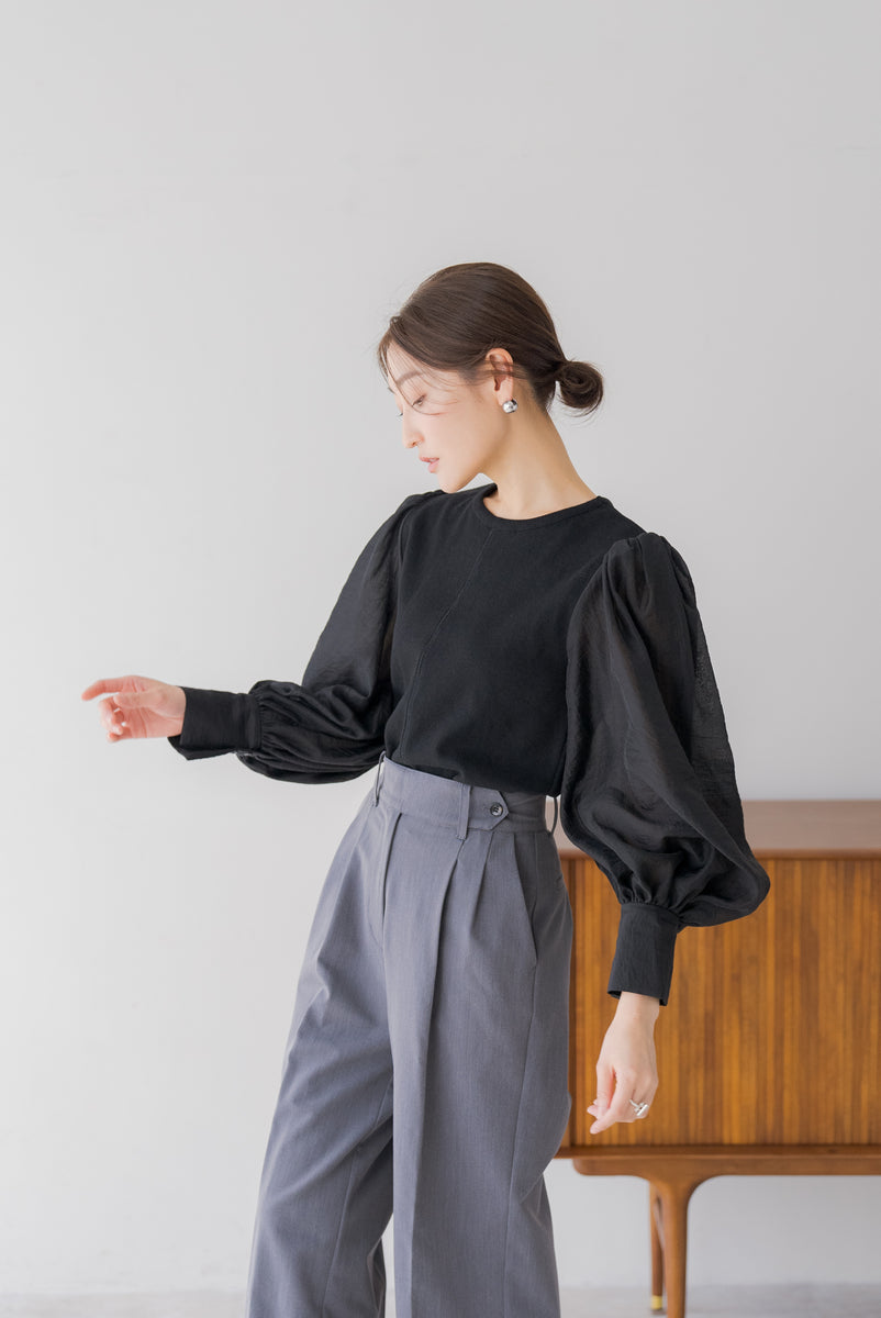 ボリュームシアースリーブトップス｜VOLUME SHEER SLEEVE TOPSの通販