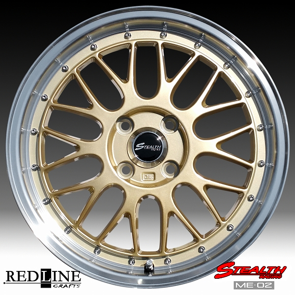 □ STEALTH Racing ME02 □ 新製品!! ドレスアップサイズ, 16x5.5J 軽