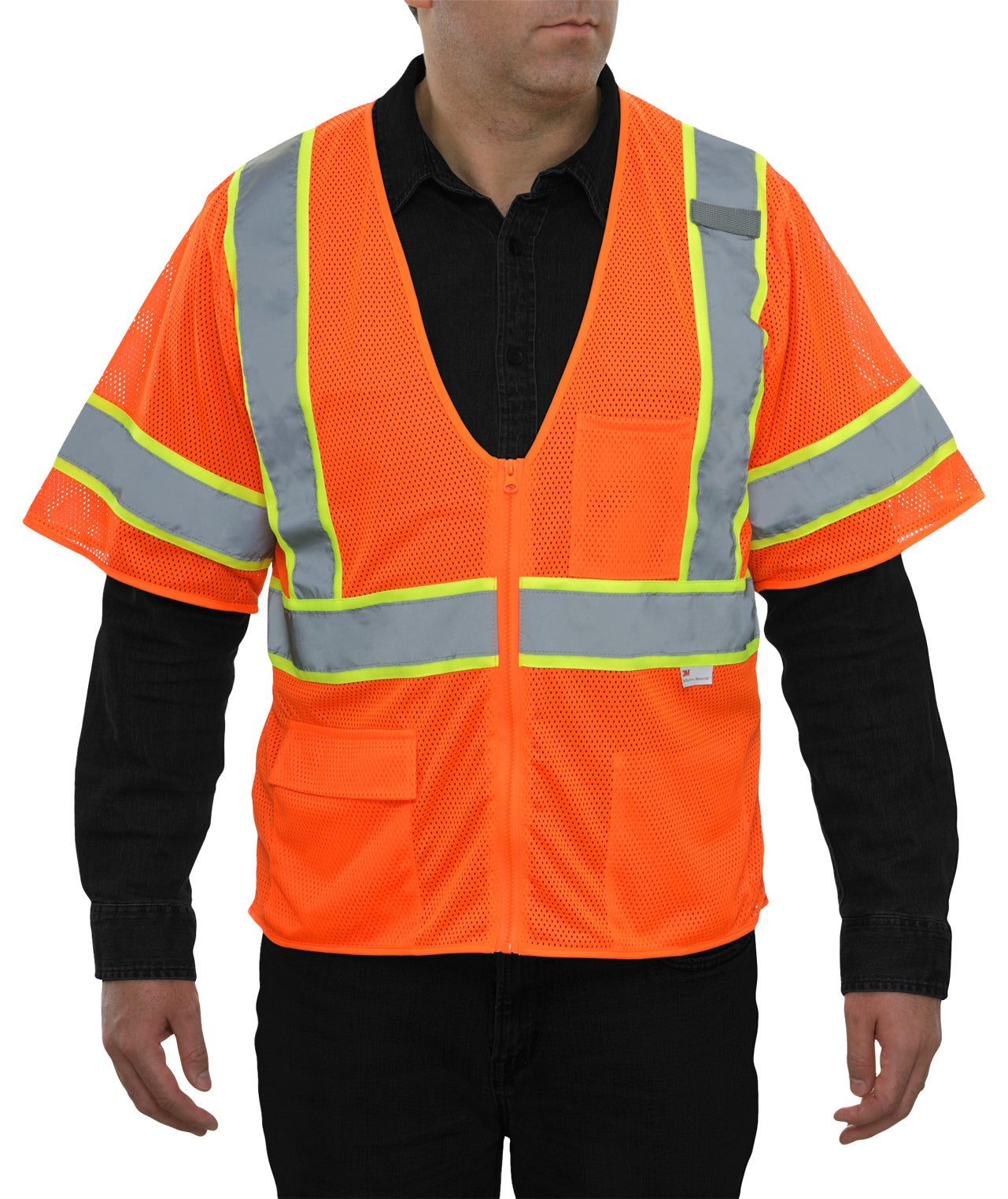 Hi-Vis Orange Economy Vest: 588ETOR – Reflective Apparel Inc