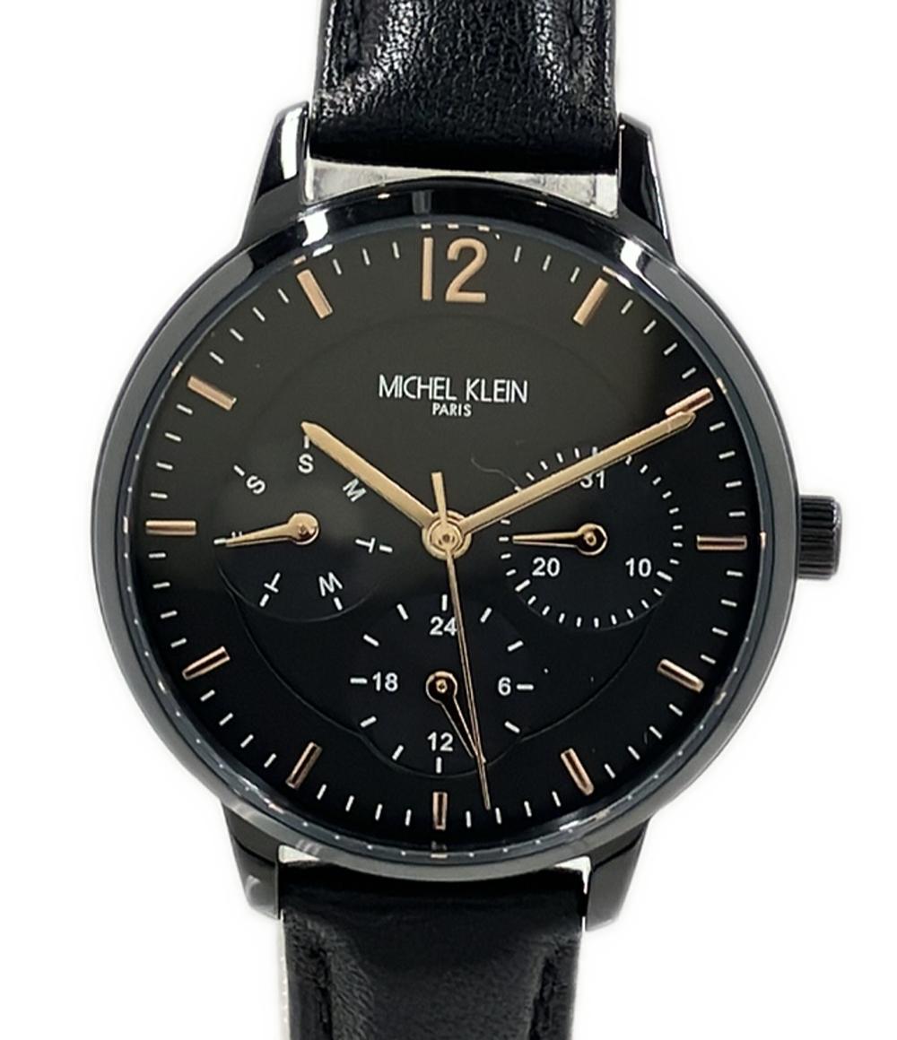 MICHEL KLEIN 腕時計 クオーツ ブラック MK-16002 レディース
