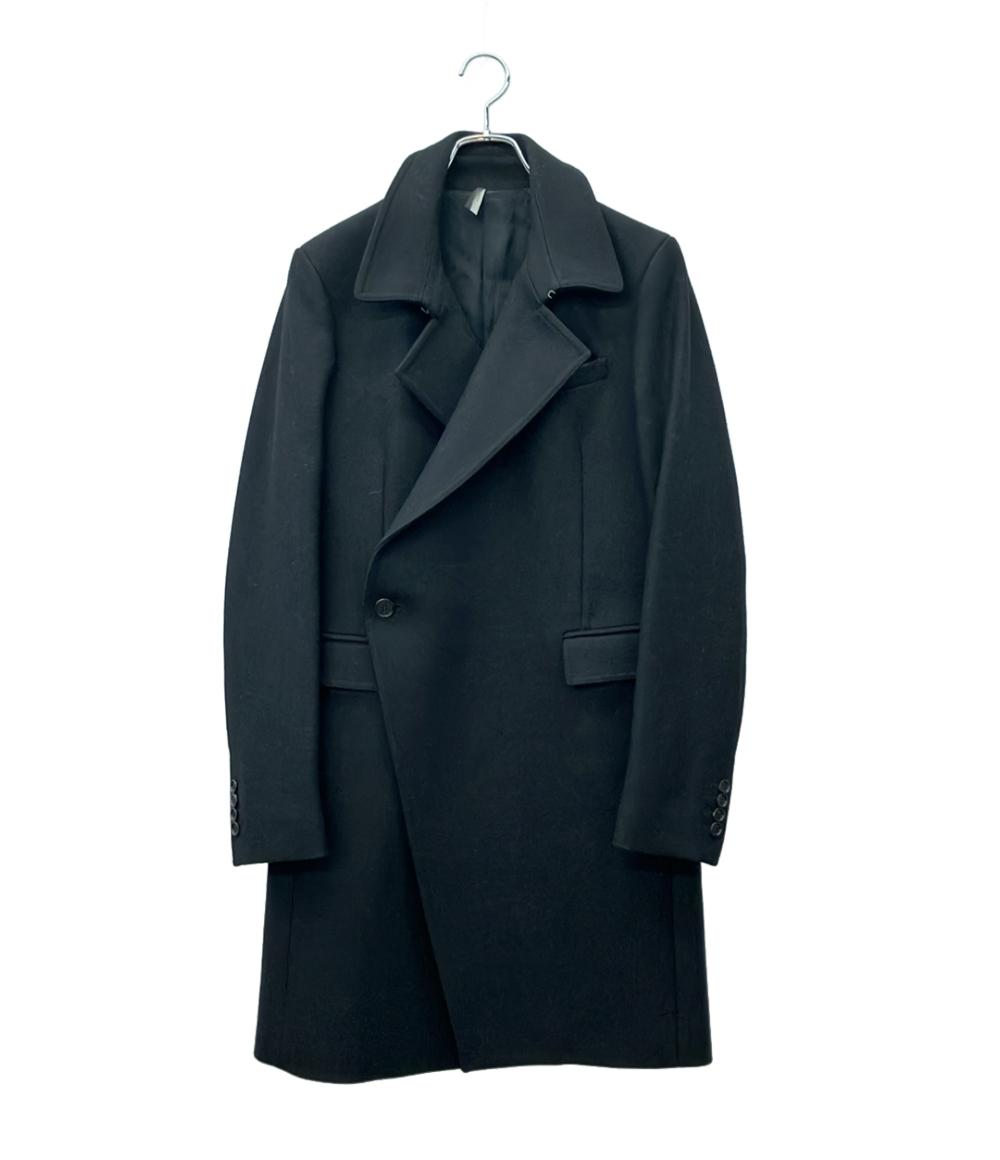 DIOR HOMME チェスターコート ラップ ブラック ウール 09AW