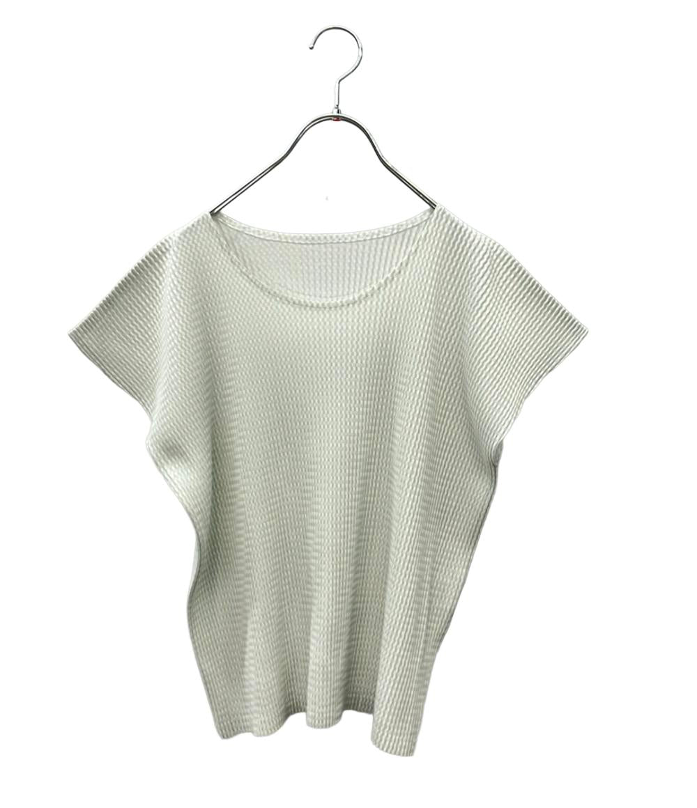 PLEATS PLEASE 半袖カットソー チェック柄 プリーツ加工 PP51-JK472