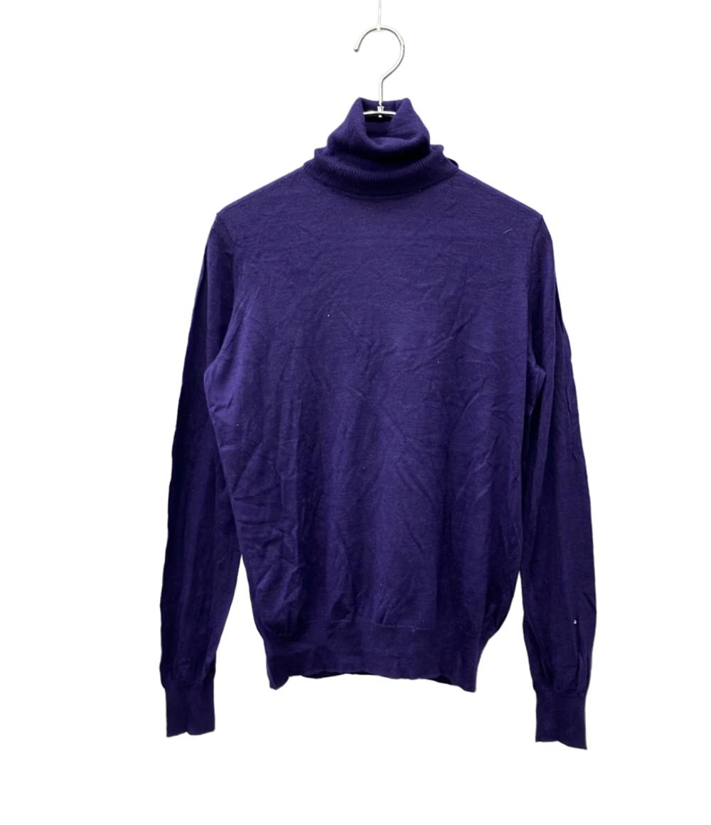 Drawer 長袖ニット 18G カシミヤシルクリブタートルニット 6513-106