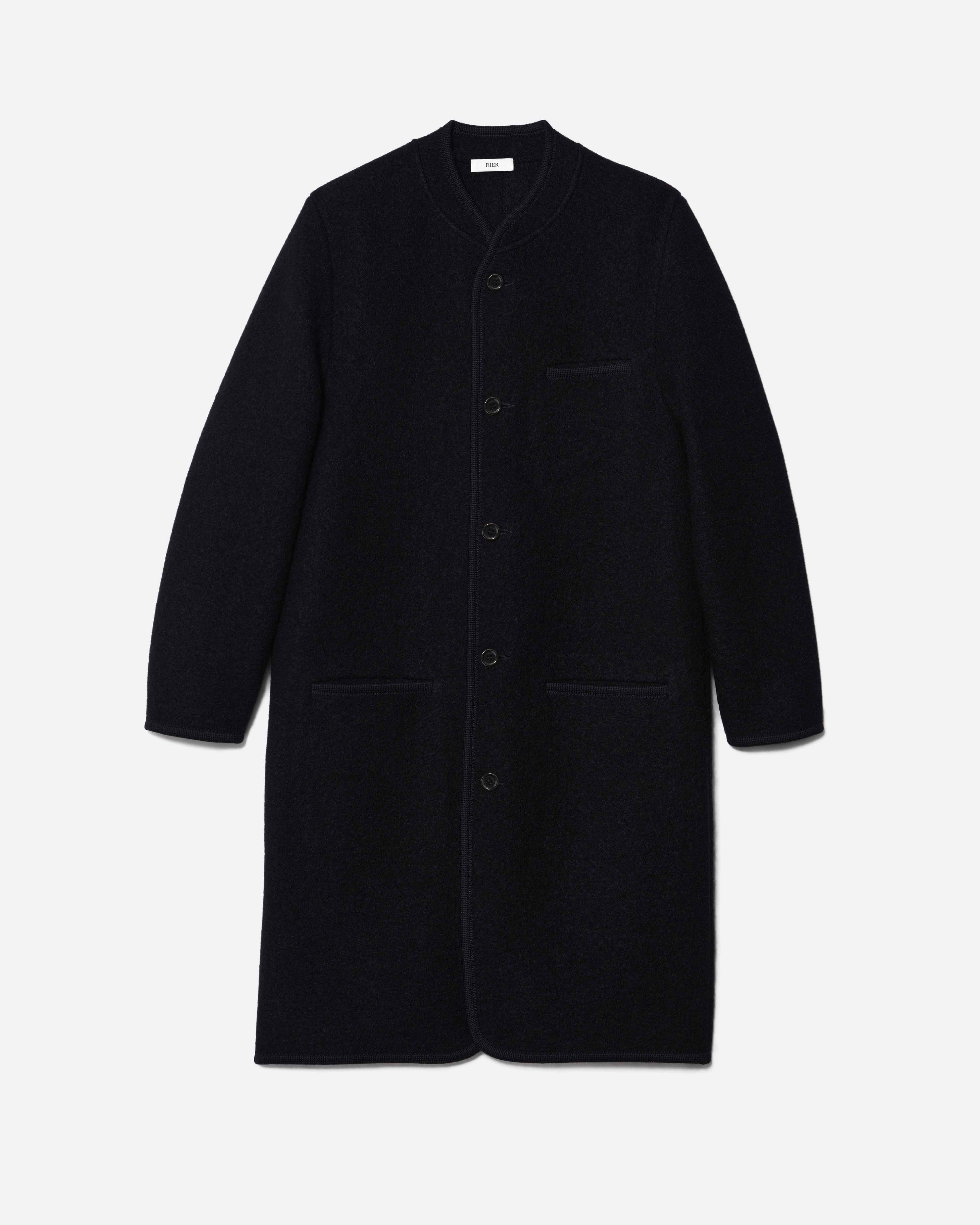 RIER | Walker coat black | 100% natural wool | made in Austria | Rier