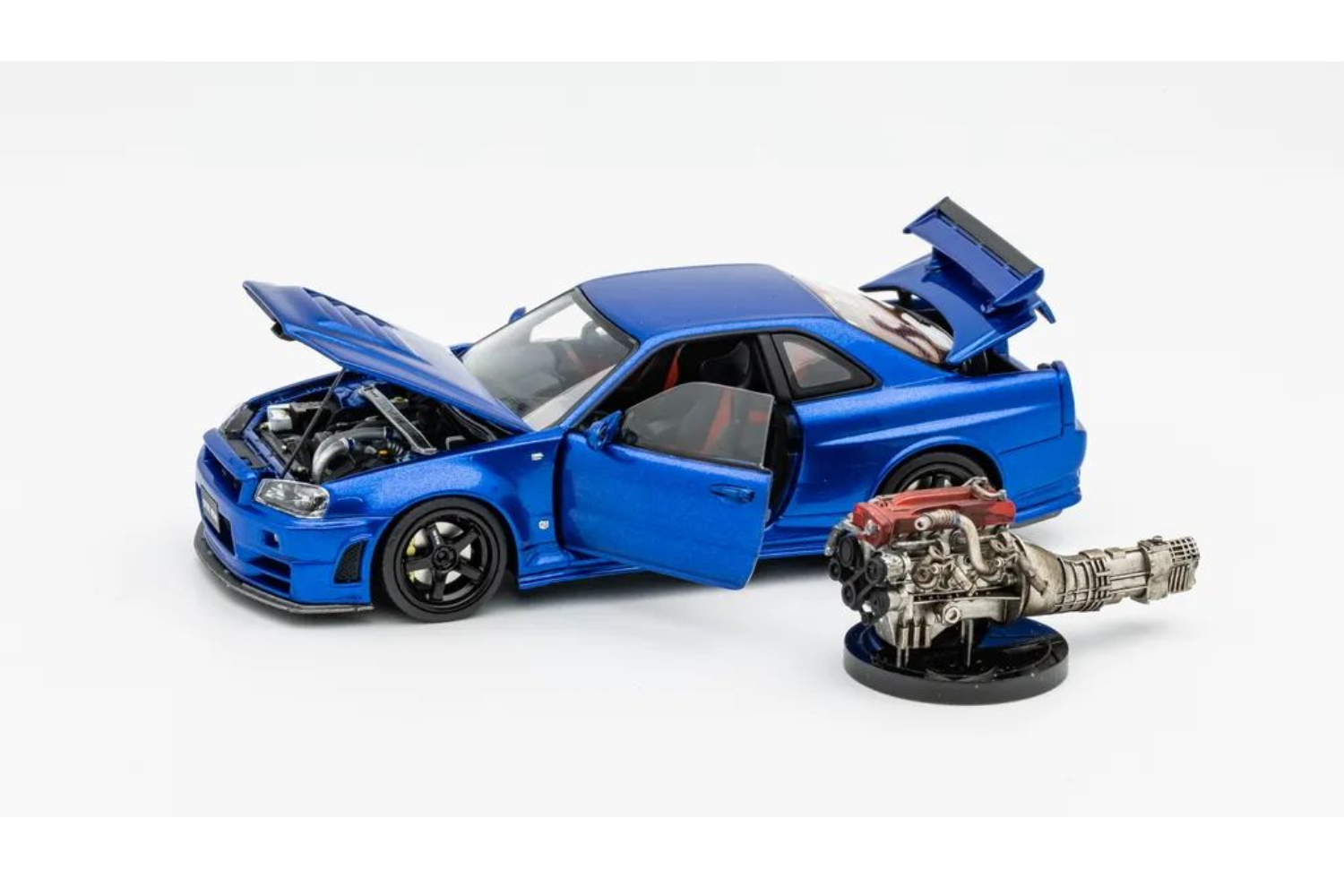 PGM x One Model 1:43 Nissan Skyline GT-R (R34) Z-Tune in Metallic