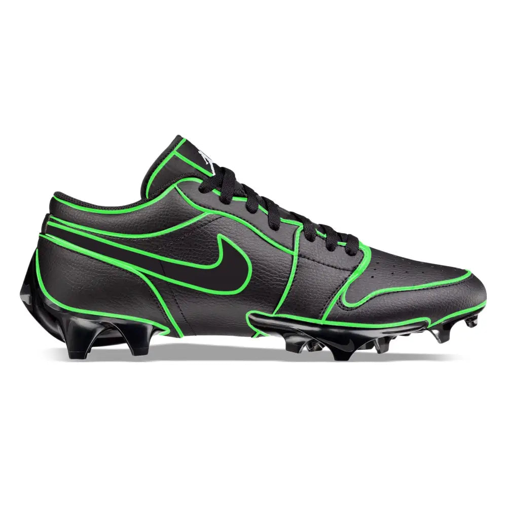 Lines” Jordan 1 Vapor Edge Low Cleats - Stadium – Stadium Custom Kicks