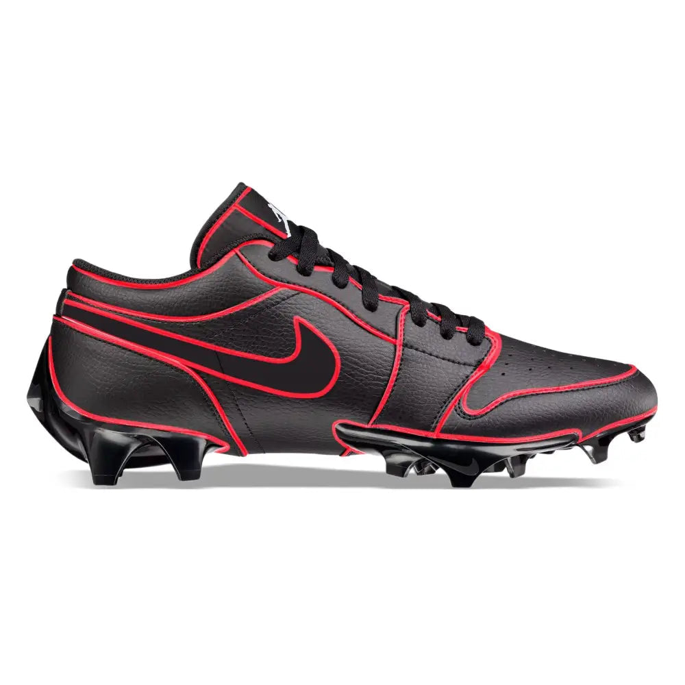 Lines” Jordan 1 Vapor Edge Low Cleats - Stadium – Stadium Custom Kicks