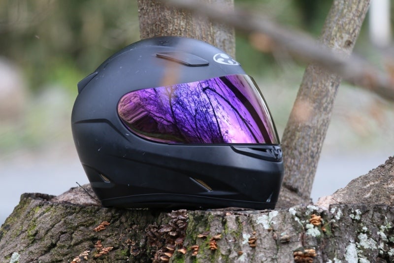 ミラーシールドの視認性は？OGK KABUTO FF-R3用 C-1Kブルーミラー