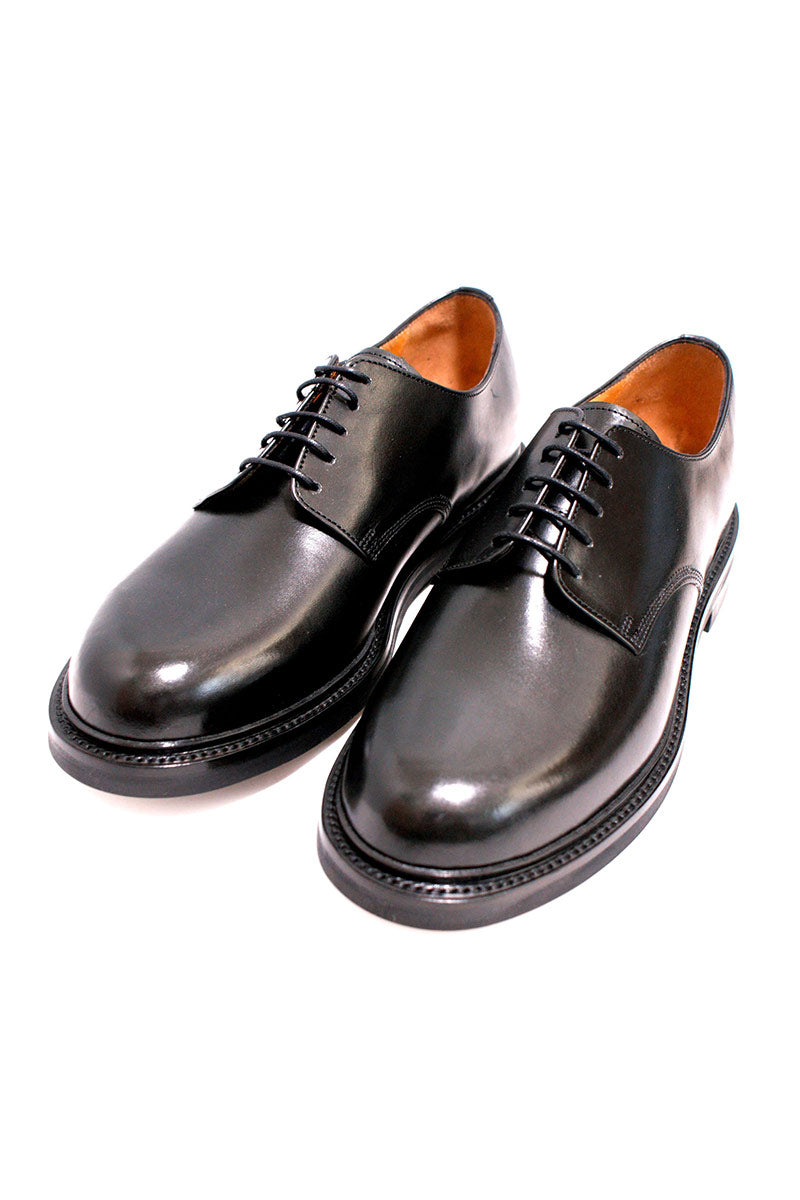HARROGATE | EUSTON PLAIN TOE SHOES / BLACK プレーントゥレザー