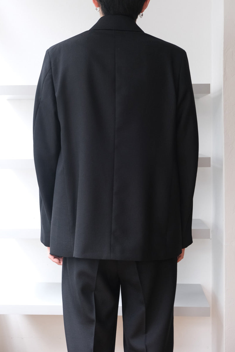 OUR LEGACY | UNCONSTRUCTED DB BLAZER / BLACK PANAMA WOOL ダブル