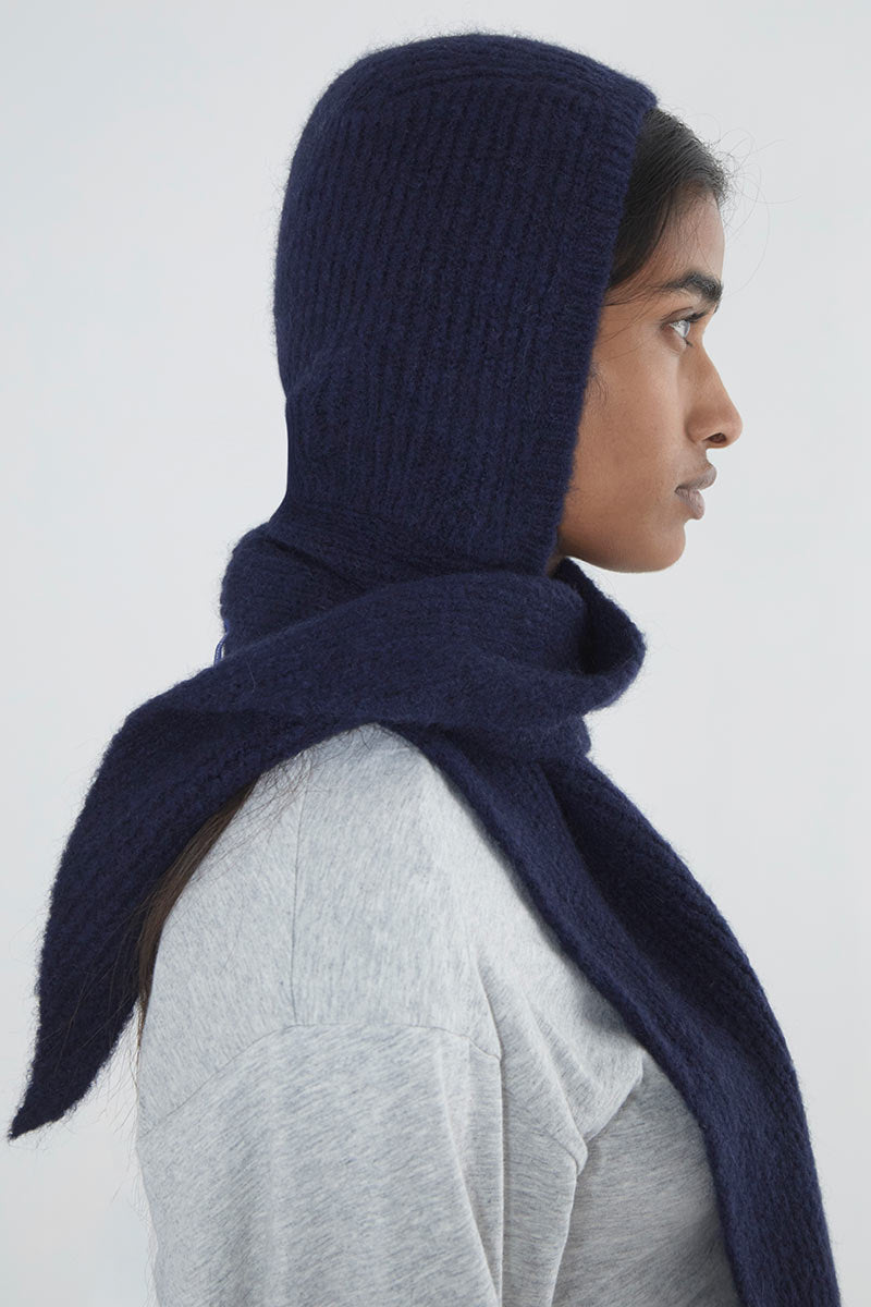 PALOMA WOOL | COUCOU BALACLAVA / BLUE ウールニットバラクラバ – STOCK