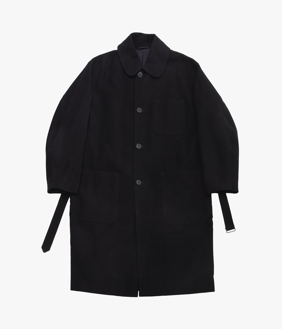 COMOLI ''モールスキン ミリタリーコート'' (BLACK) – THE STORE BY
