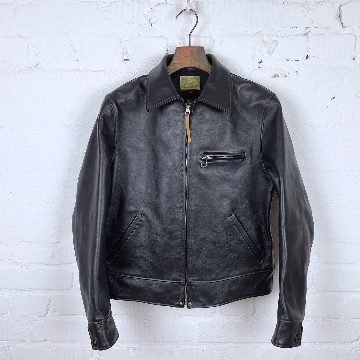 the real mccoy's | 30s leather sports jacket - nelson – stuf|f