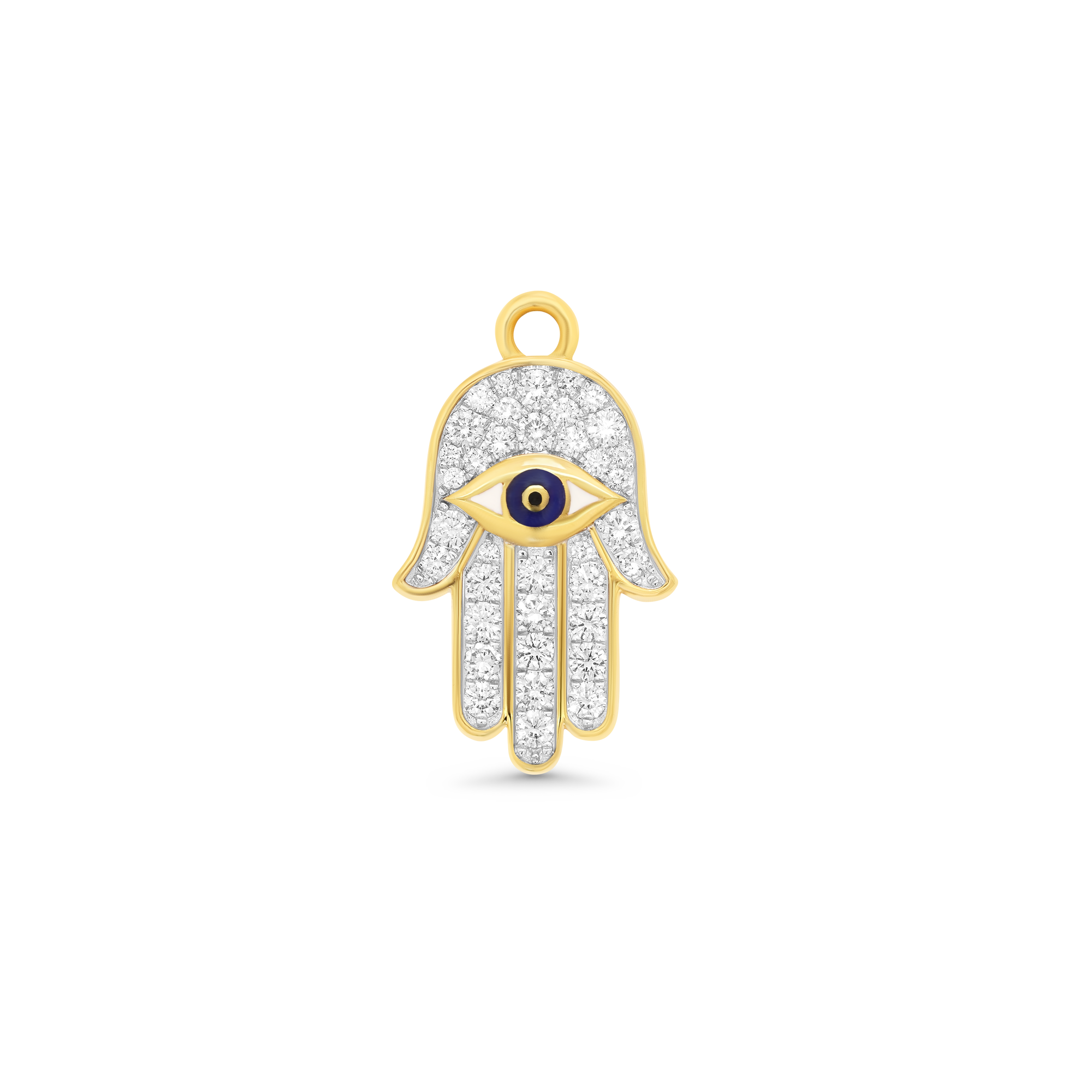 SW Gold & Diamond Hamsa Charm