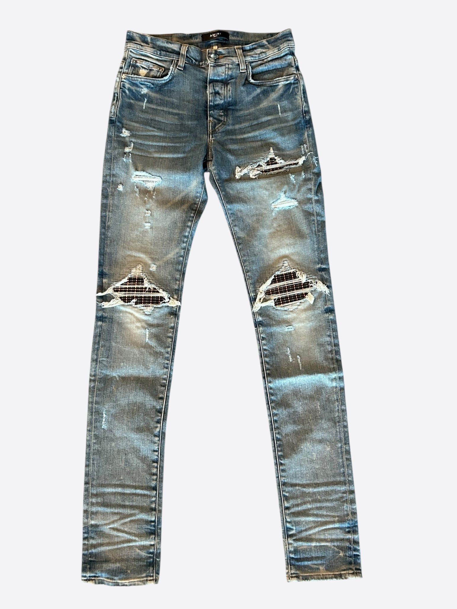 Amiri Clay Indigo Neon Plaid MX1 Jeans – Savonches