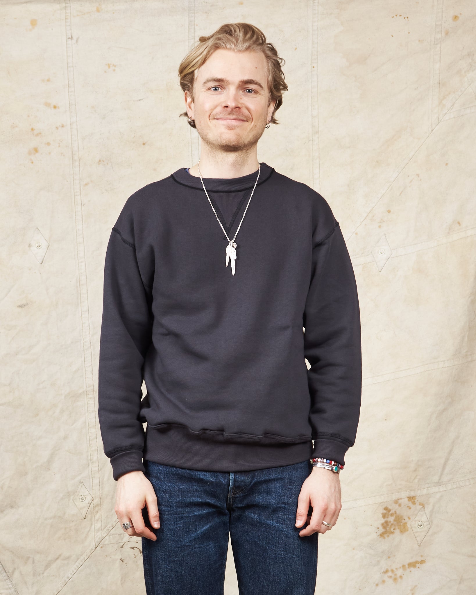 Warehouse & Co Lot. 401 Loop-Wheel Sweatshirt Heather Sumikuro
