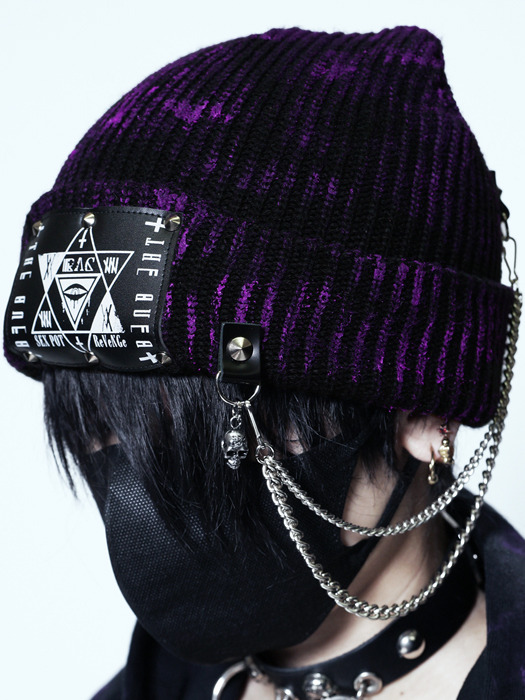END DESTROY PUNK CUSTOM ニット キャップ ｜SEX POT® OFFICIAL WEB